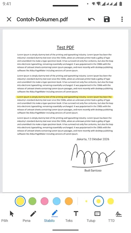 PDF View & Editor Pro: pen and highlighter